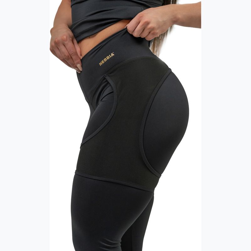 Leggings donna NEBBIA Mesh Intense nero/oro 3