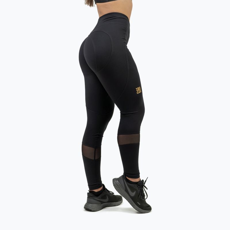 Leggings da allenamento da donna NEBBIA Heart-Shaped Intense nero/oro 2