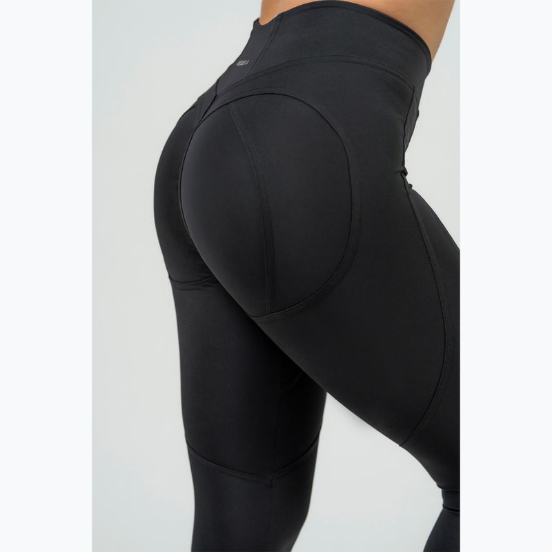 Leggings da allenamento da donna NEBBIA Heart-Shaped Intense nero/oro 5