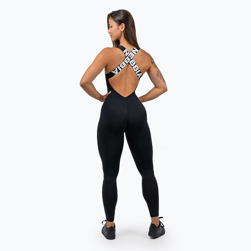 Tuta fitness donna NEBBIA Gym Rat nero 2