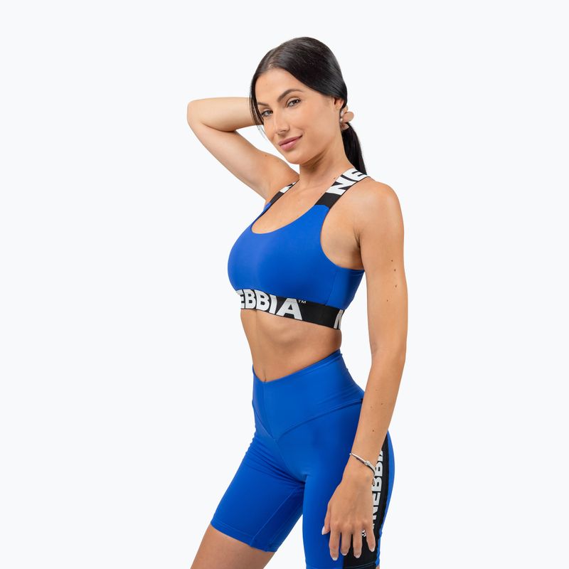 Reggiseno sportivo NEBBIA Ikoniczny niebieski 6