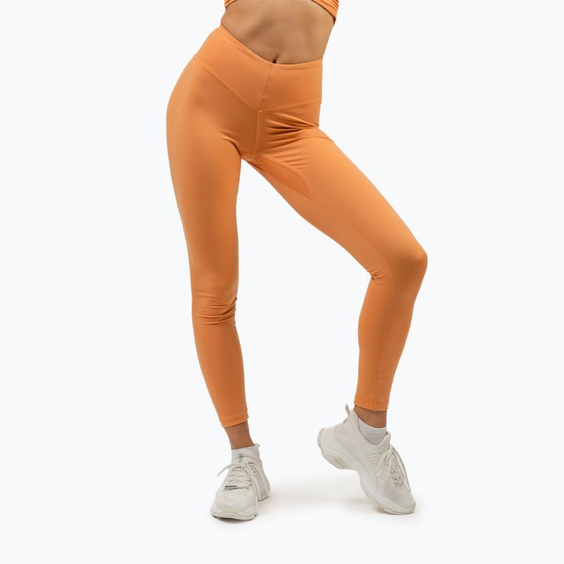 Leggings da allenamento da donna NEBBIA Elevated arancione