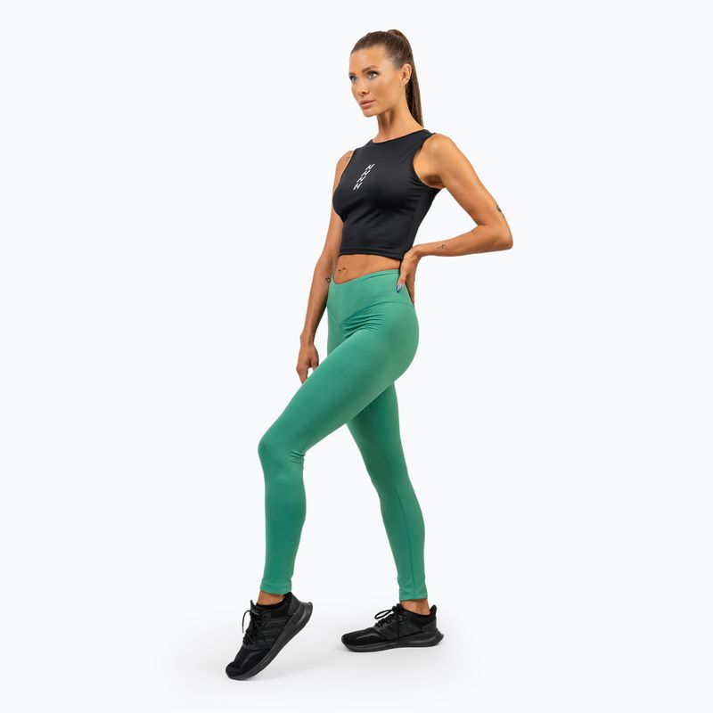 Leggings da allenamento da donna NEBBIA Elevated verde 2