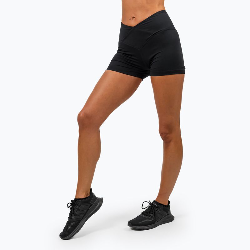 Pantaloncini da allenamento da donna NEBBIA Agile nero 4