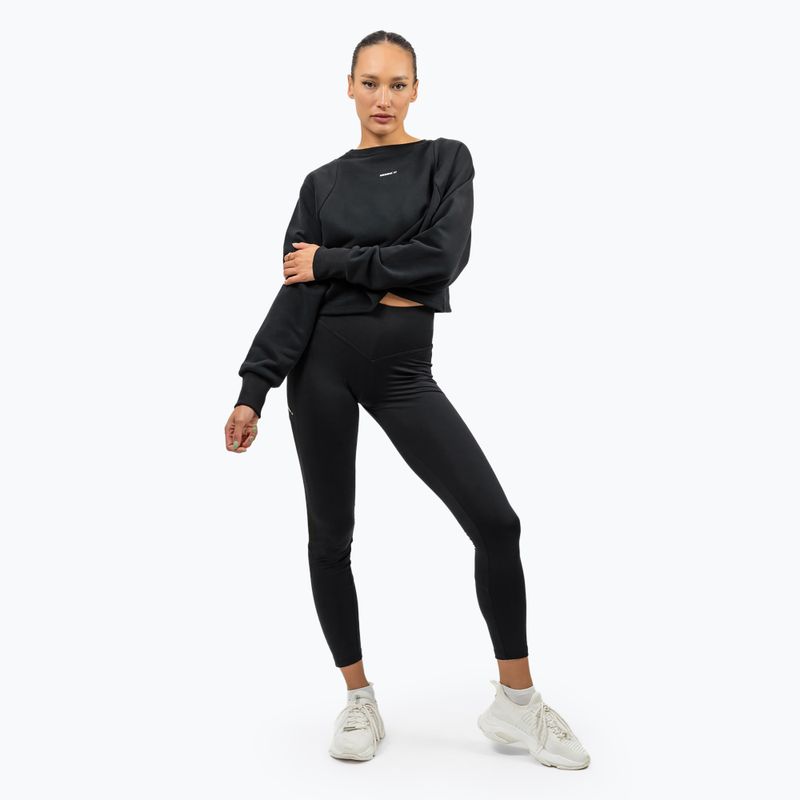 Top da allenamento donna NEBBIA Gym Spirit Crop nero 2