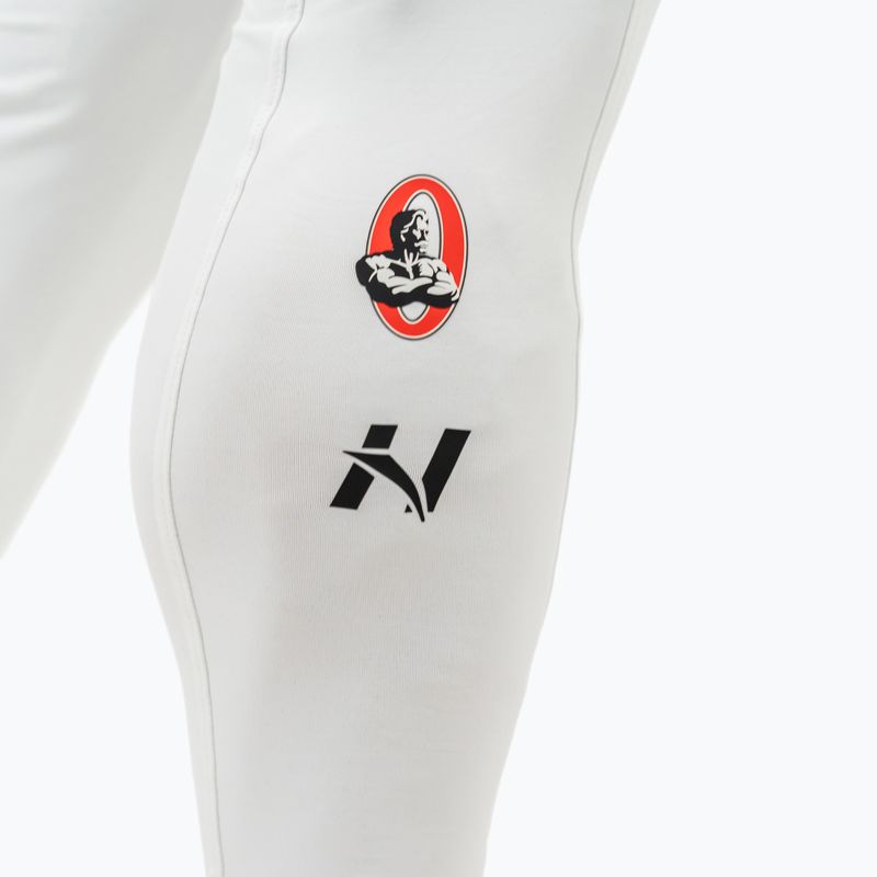 Leggings da allenamento da uomo NEBBIA Discipline bianco 3