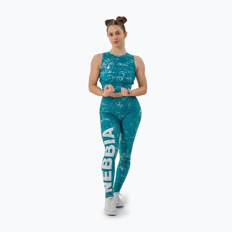 Leggings da allenamento da donna NEBBIA Rough Girl verde 2