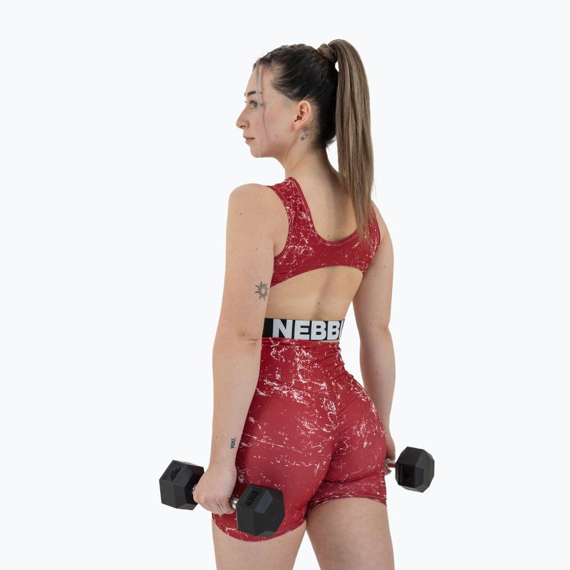 Top da allenamento donna NEBBIARough Girl Crop rosso 10