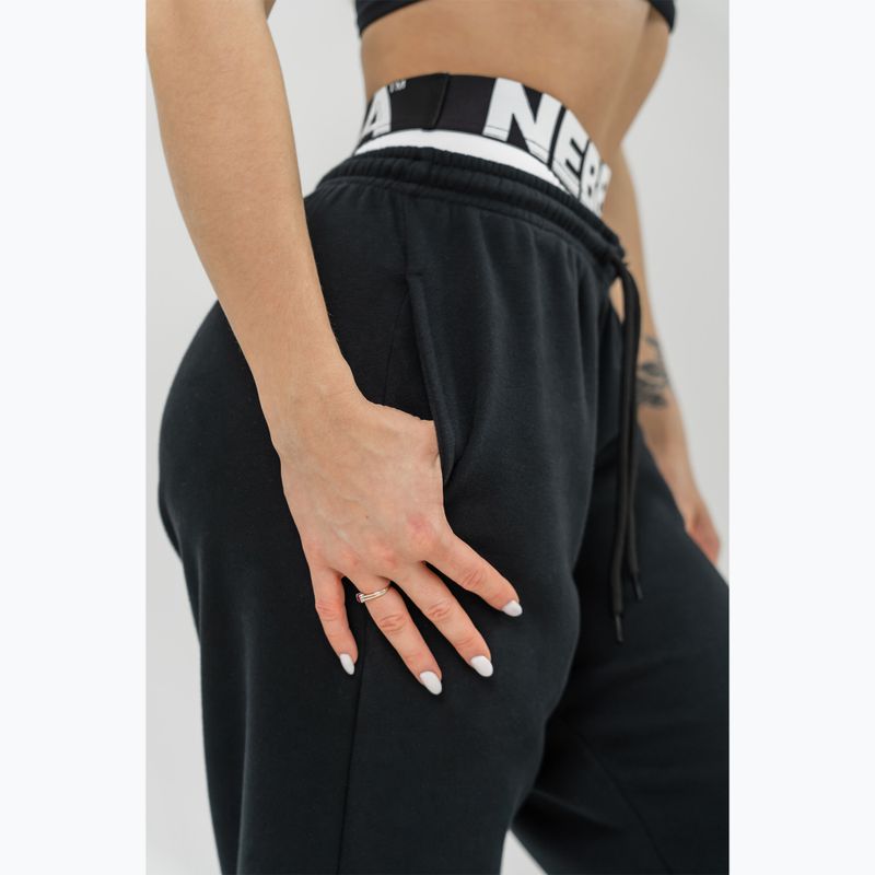 Pantaloni da allenamento donna NEBBIA Muscle Mommy nero 7