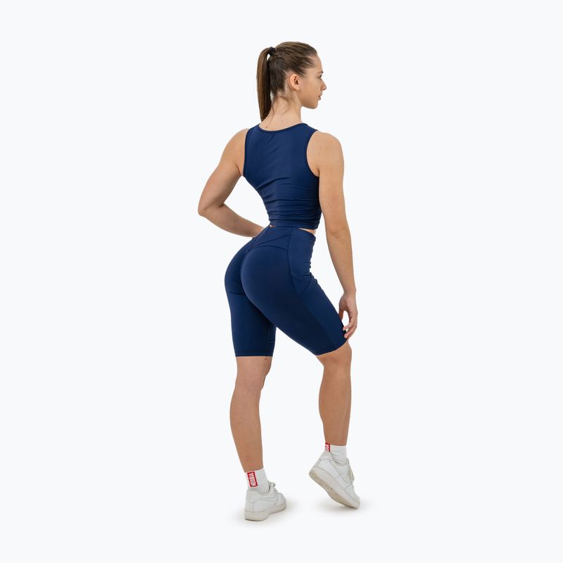 NEBBIA Snatched top da allenamento da donna blu scuro 9