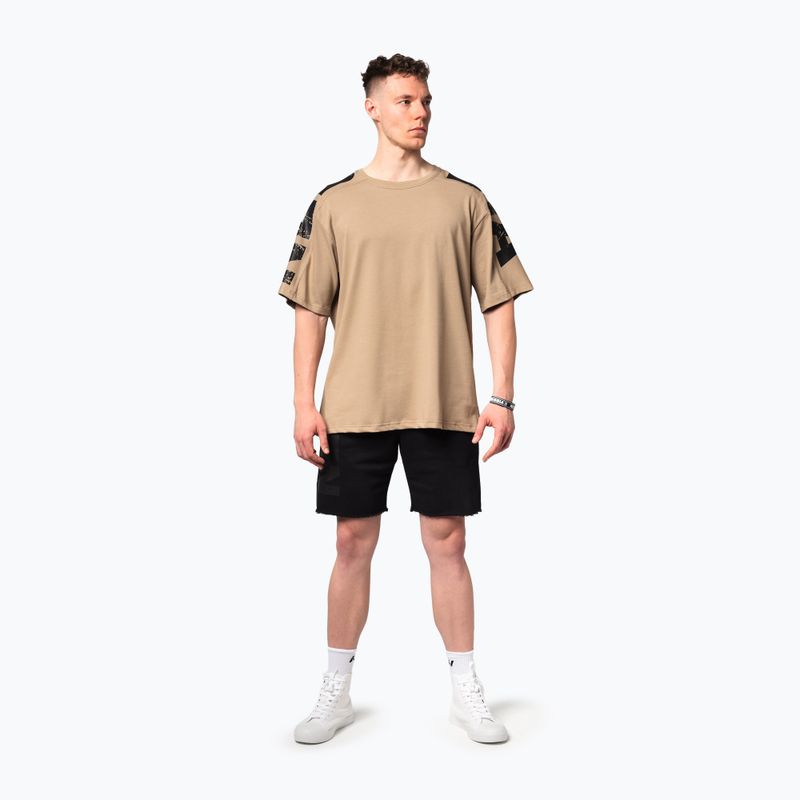 Camicia da allenamento NEBBIA Lifting Club uomo marrone chiaro 2
