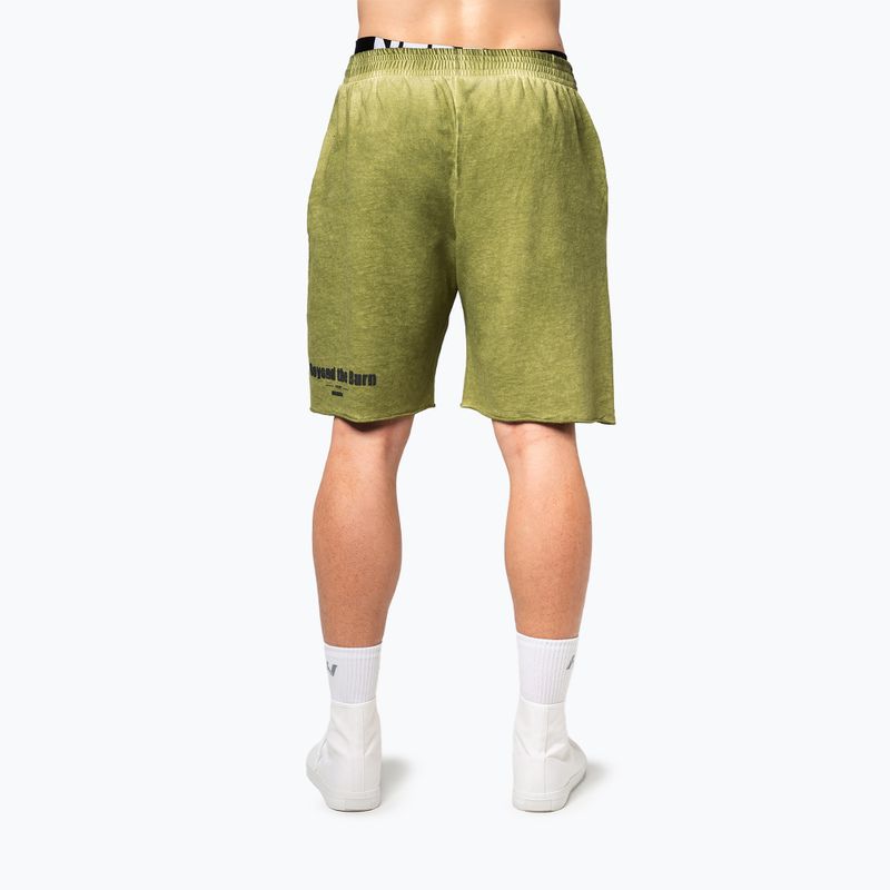 Pantaloncini da allenamento da uomo NEBBIA Washed-Off NO BS verde 3