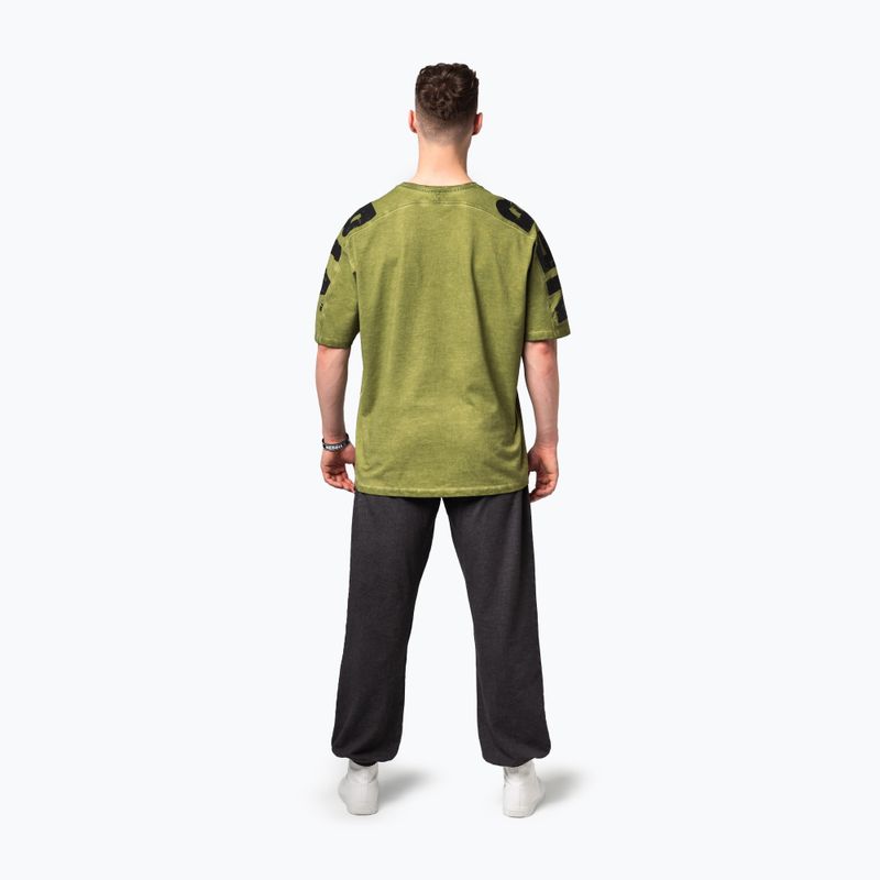 Camicia da allenamento da uomo NEBBIA Washed-Off Lifting Club verde 3