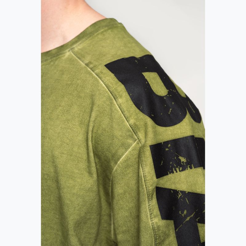 Camicia da allenamento da uomo NEBBIA Washed-Off Lifting Club verde 6