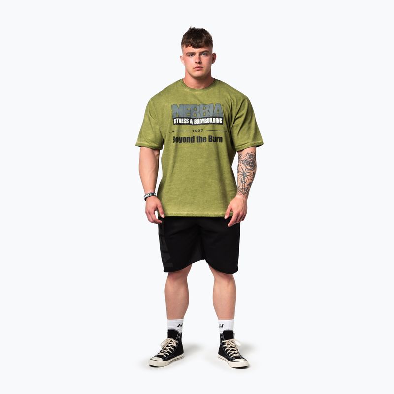 NEBBIA Camicia da allenamento Washed-Off Heritage verde 2