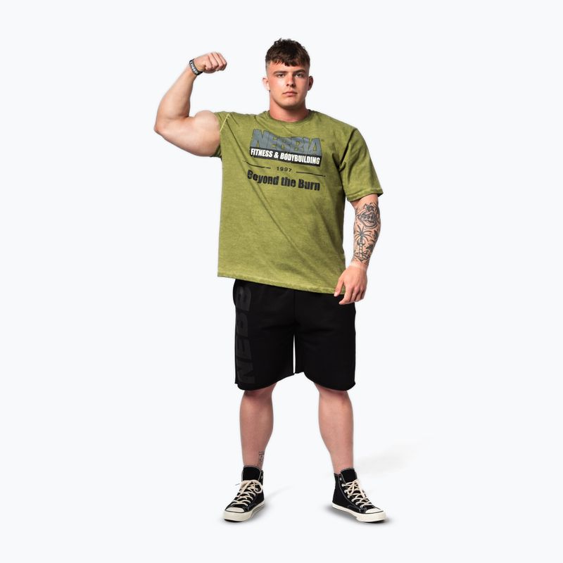 NEBBIA Camicia da allenamento Washed-Off Heritage verde 4