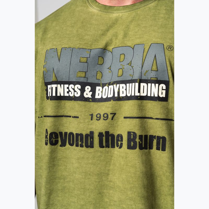 NEBBIA Camicia da allenamento Washed-Off Heritage verde 5