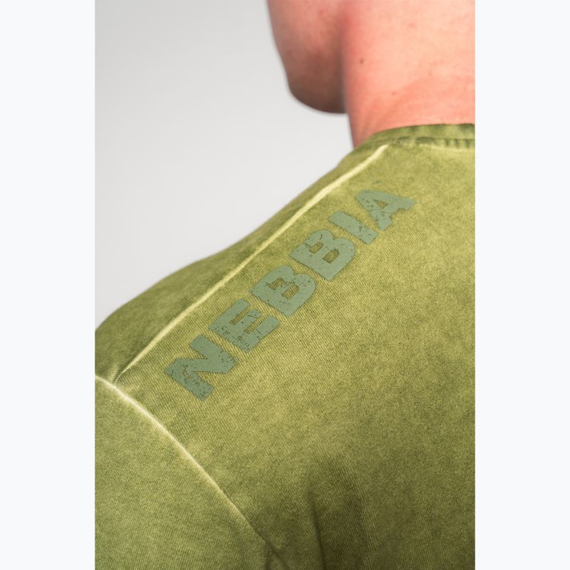 NEBBIA Camicia da allenamento Washed-Off Heritage verde 6