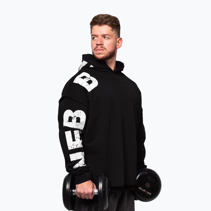 Felpa da allenamento da uomo NEBBIA NO BS Hoodie nero 4