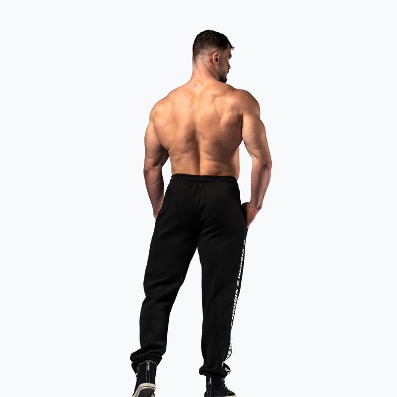 Pantaloni da allenamento da uomo NEBBIA Hero black 4