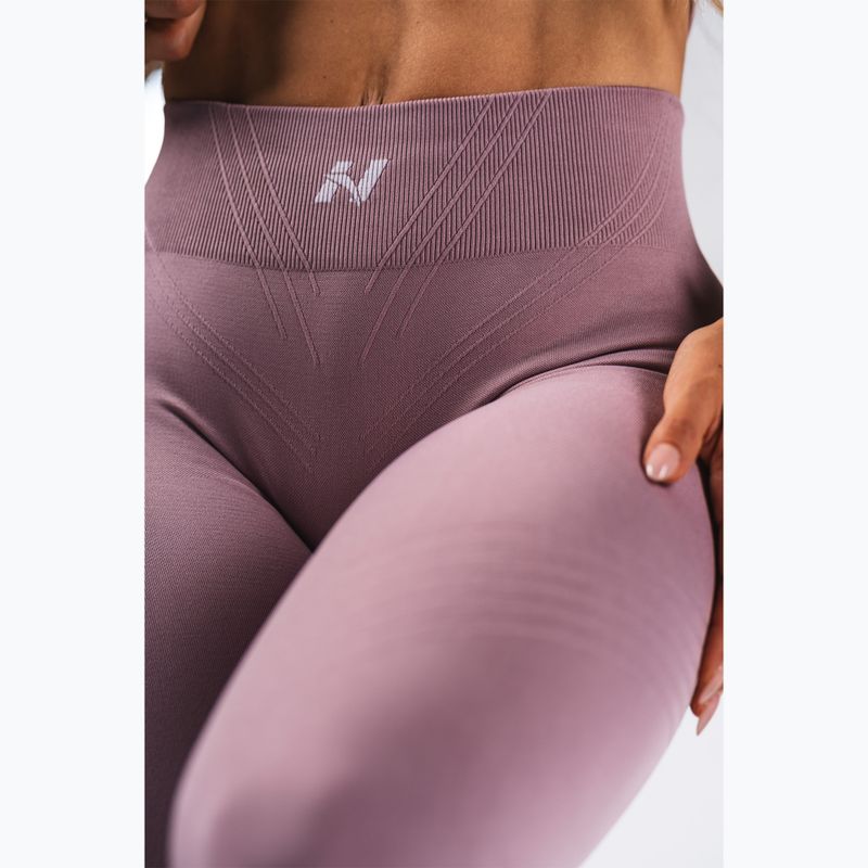 Leggings da allenamento donna NEBBIA Flow Seamless Maximum Push-Up pink 5