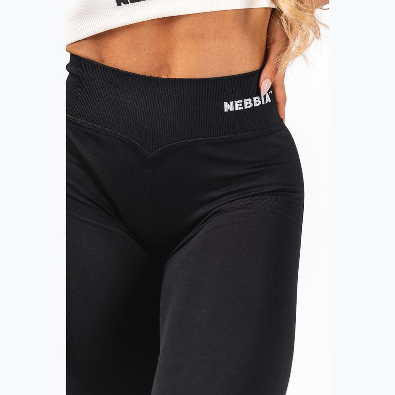 Leggings da allenamento donna NEBBIA Flow Seamless High Waist Sculpting Flared Black 6