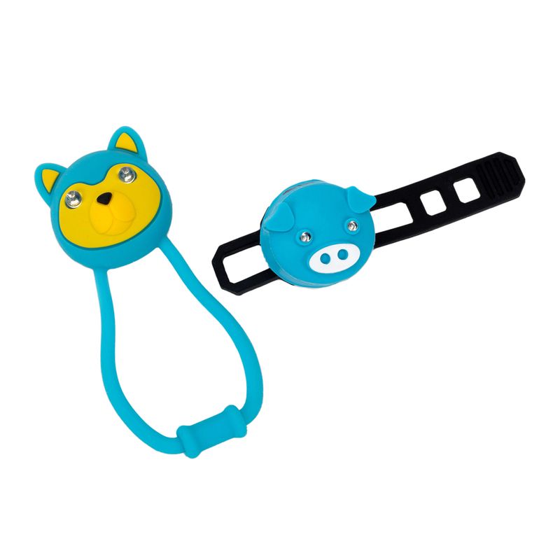 Kellys Set Animal luci blu per bicicletta