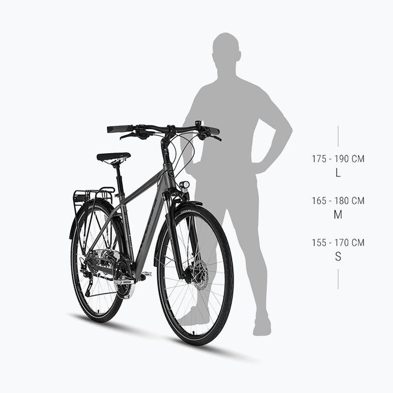 Kellys Carson 10 28" grigio pietra di luna bici da trekking 2