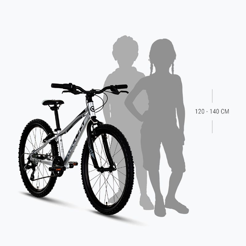 Kellys Kiter 30 24" argento bicicletta per bambini 3