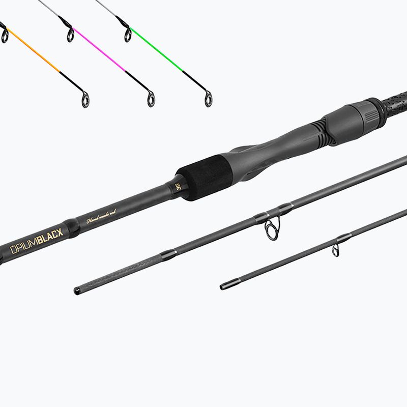 Delphin Opium BlacxFEEDER 3G canna da feeder TechnoCORK + 3 punte 6
