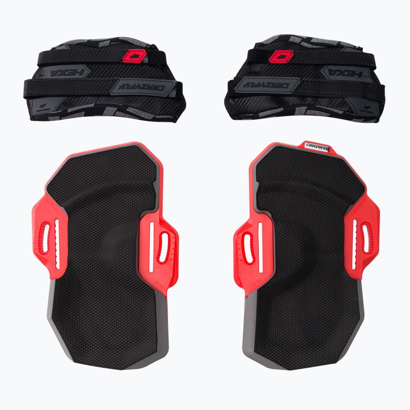 CrazyFly Hexa II Extreme kiteboard pads e straps