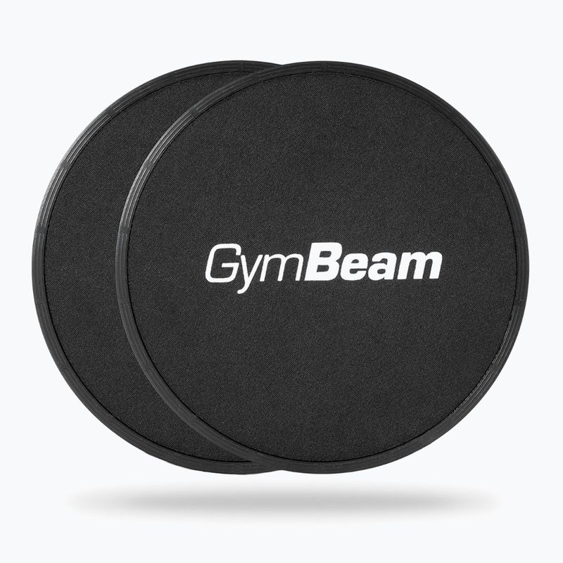 Dischi scivolosi per esercizi GymBeam Core Sliders neri