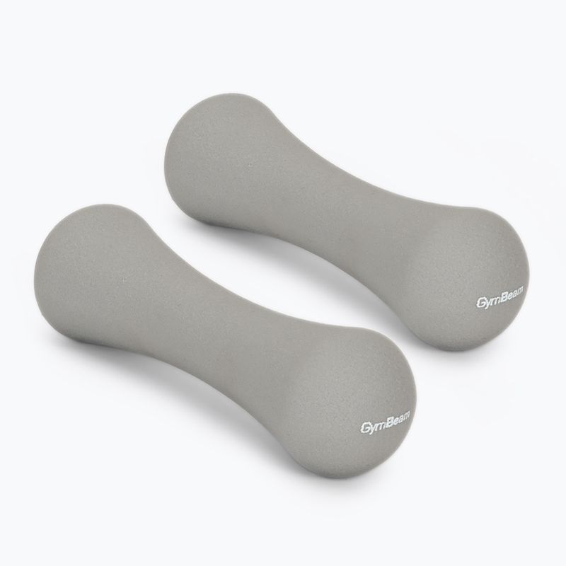 Manubri GymBeam Neoprene Dumbbells 2 x 1 kg light grey