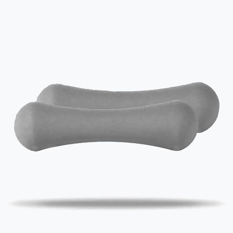 Manubri GymBeam Neoprene Dumbbells 2 x 1 kg light grey 2