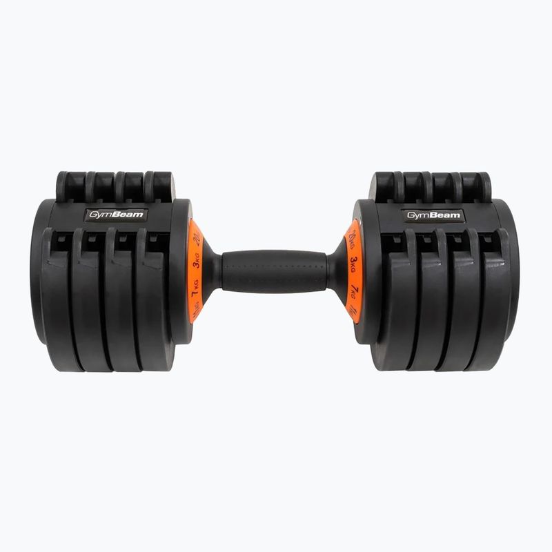Manubrio regolabile GymBeam Dumbbell Adjustable 20 kg black 2