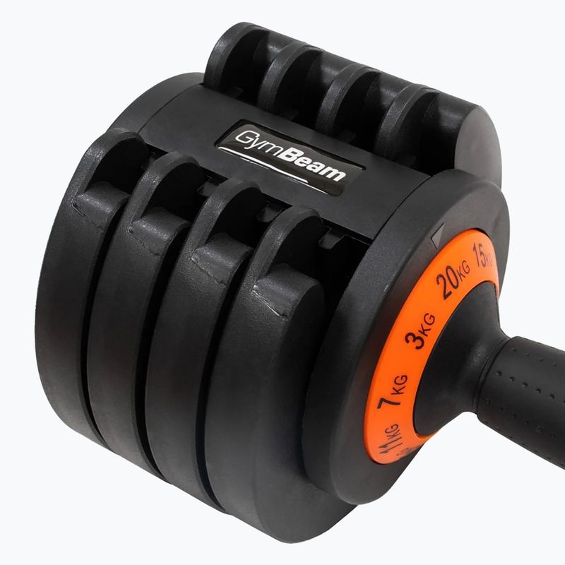 Manubrio regolabile GymBeam Dumbbell Adjustable 20 kg black 5