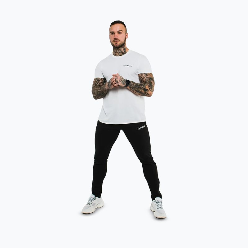 T-shirt uomo GymBeam Basic white 2