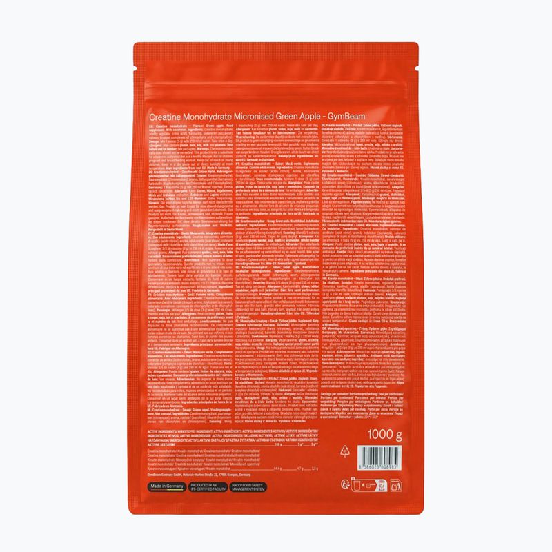 Creatina GymBeam 1000 g green apple 2