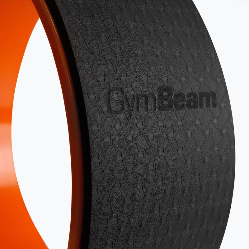 Ruota per esercizi GymBeam do jogi orange/black 4