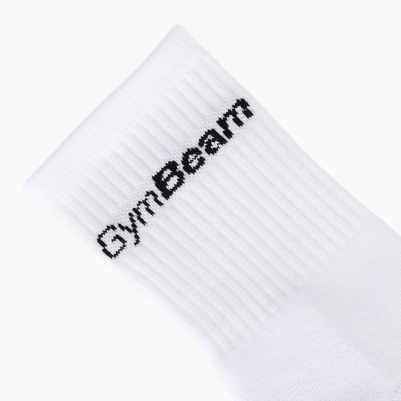 Calzini da uomo GymBeam 32620 3/4 3 paia white 3