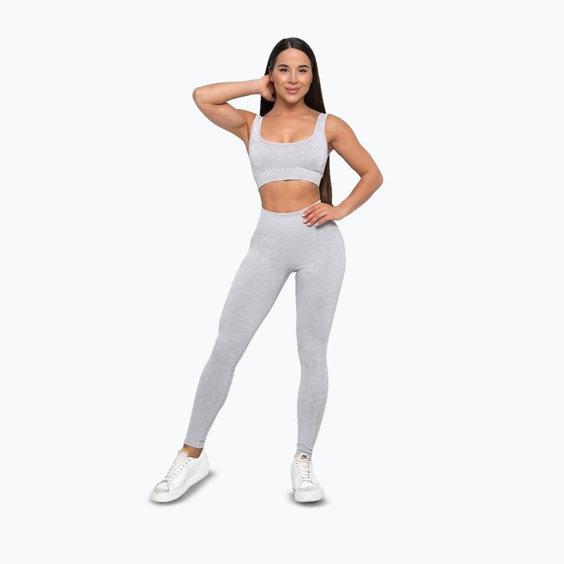 Leggings da allenamento donna GymBeam Lift grey 2