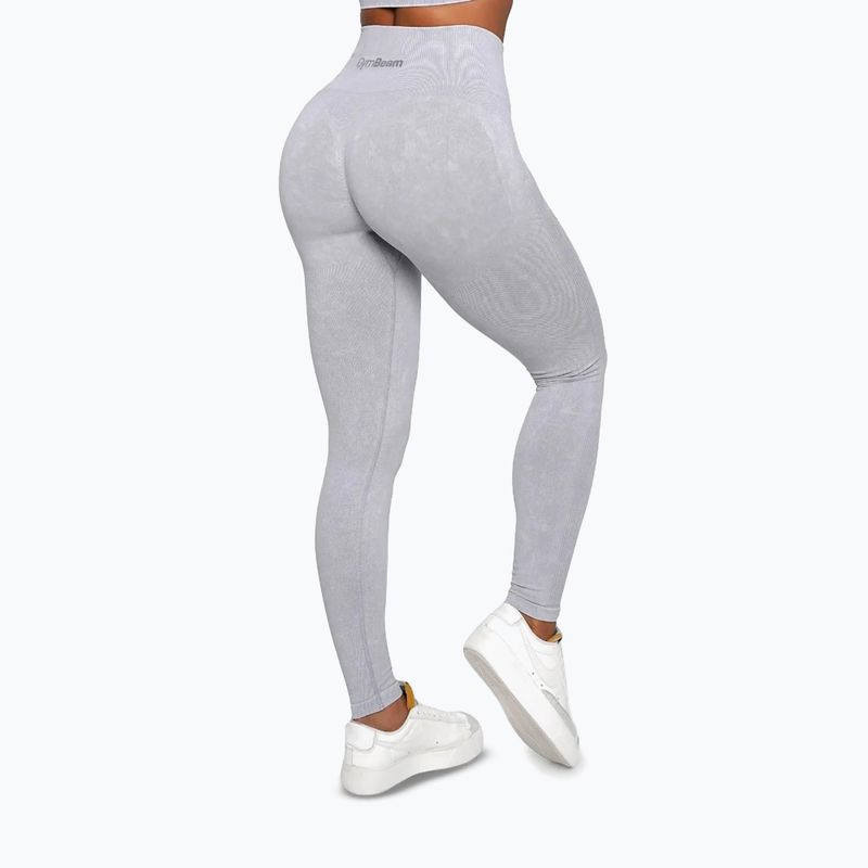 Leggings da allenamento donna GymBeam Lift grey 3