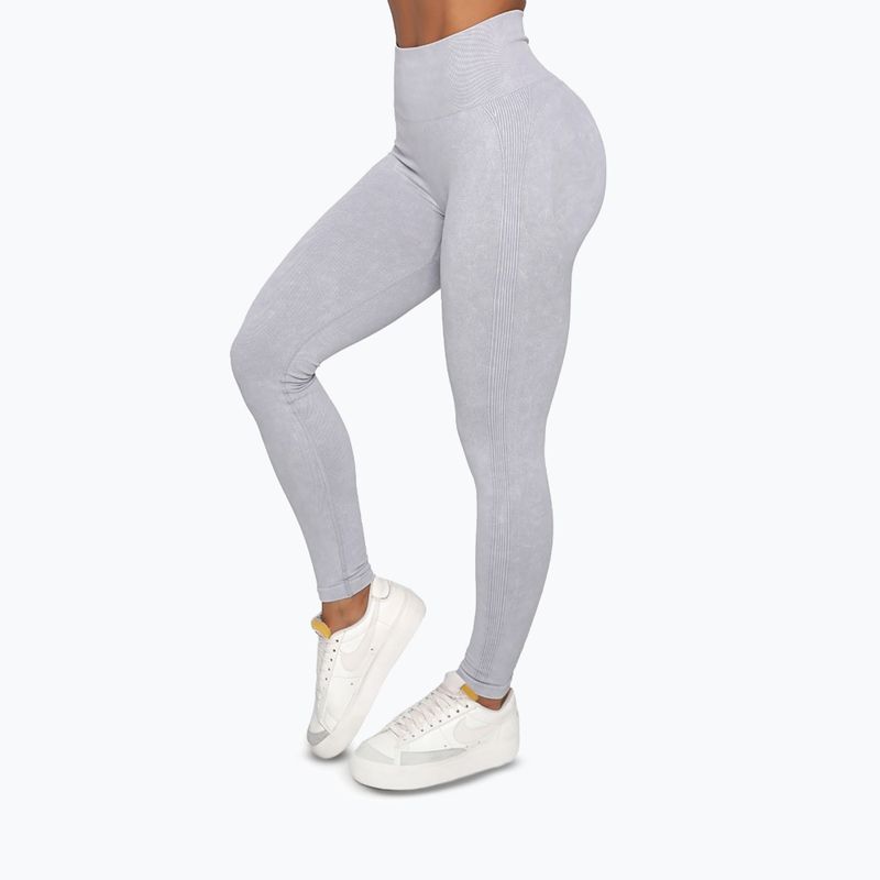 Leggings da allenamento donna GymBeam Lift grey 4