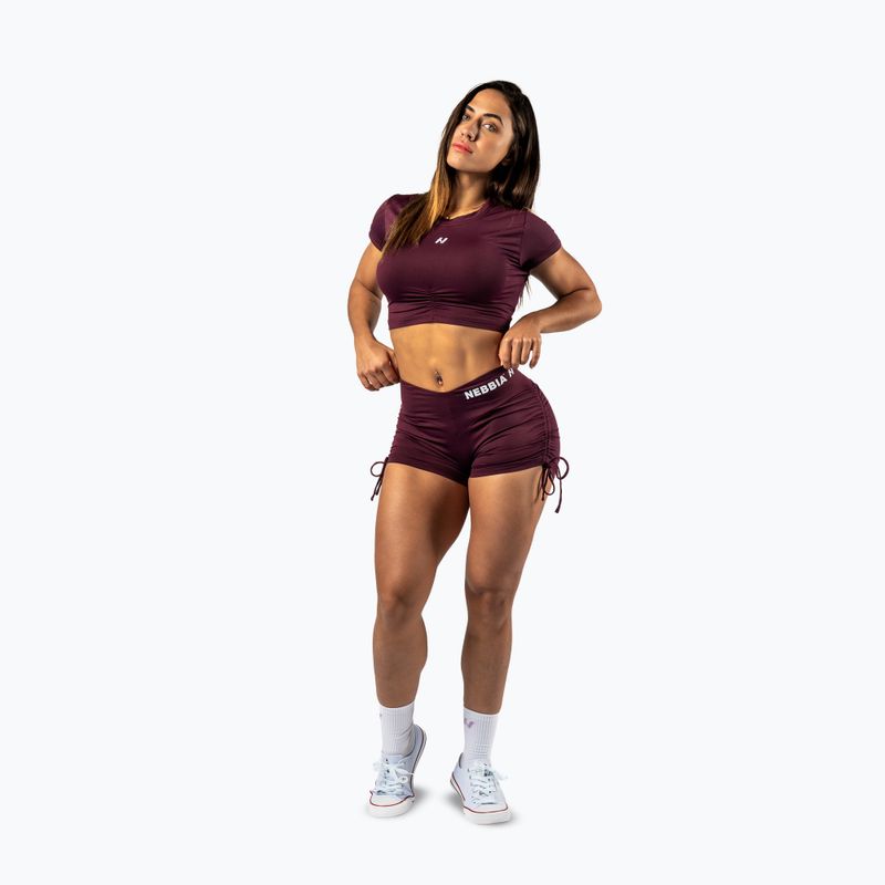 Top da allenamento donna  NEBBIA Strong Beauty dark red 2