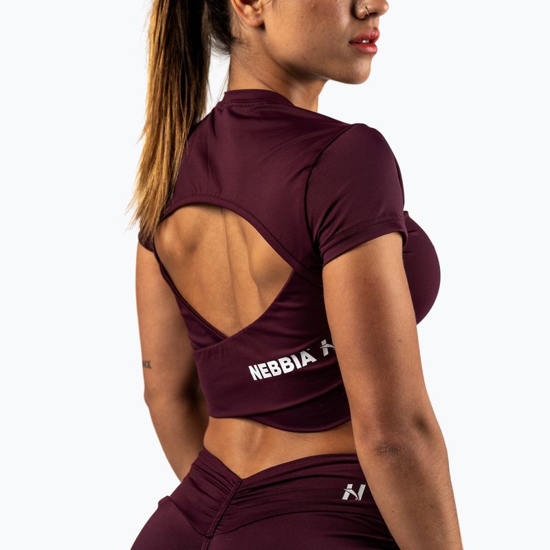 Top da allenamento donna  NEBBIA Strong Beauty dark red 3