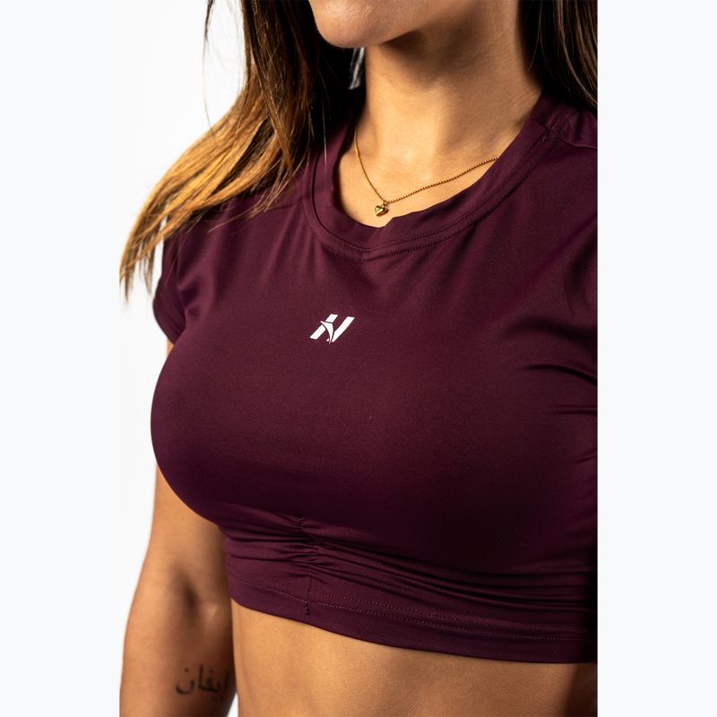 Top da allenamento donna  NEBBIA Strong Beauty dark red 6