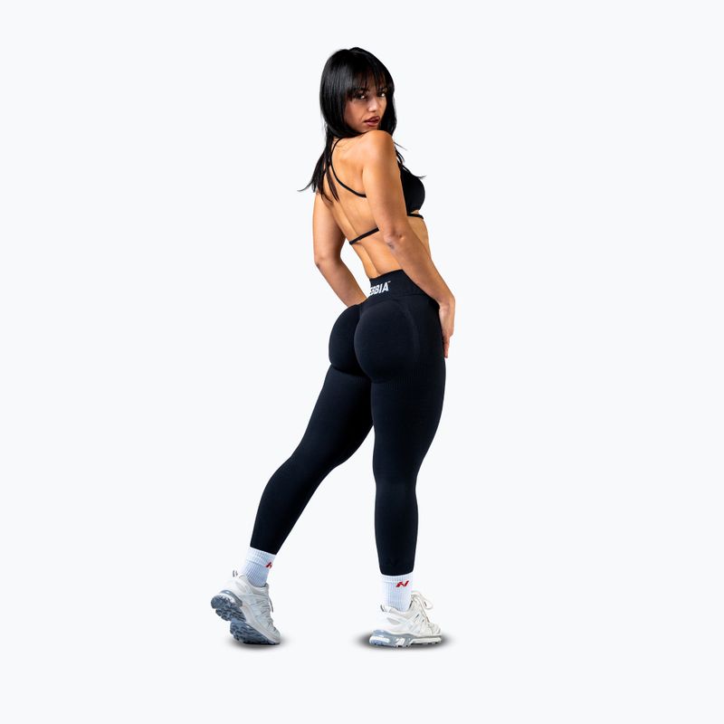 Leggings da allenamento donna NEBBIA Power neri 2