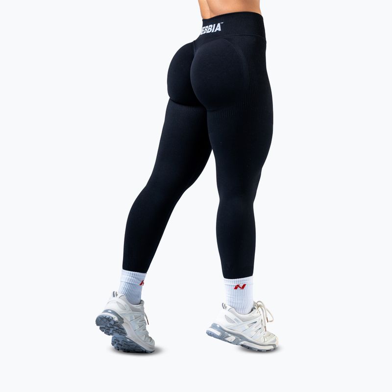 Leggings da allenamento donna NEBBIA Power neri 3