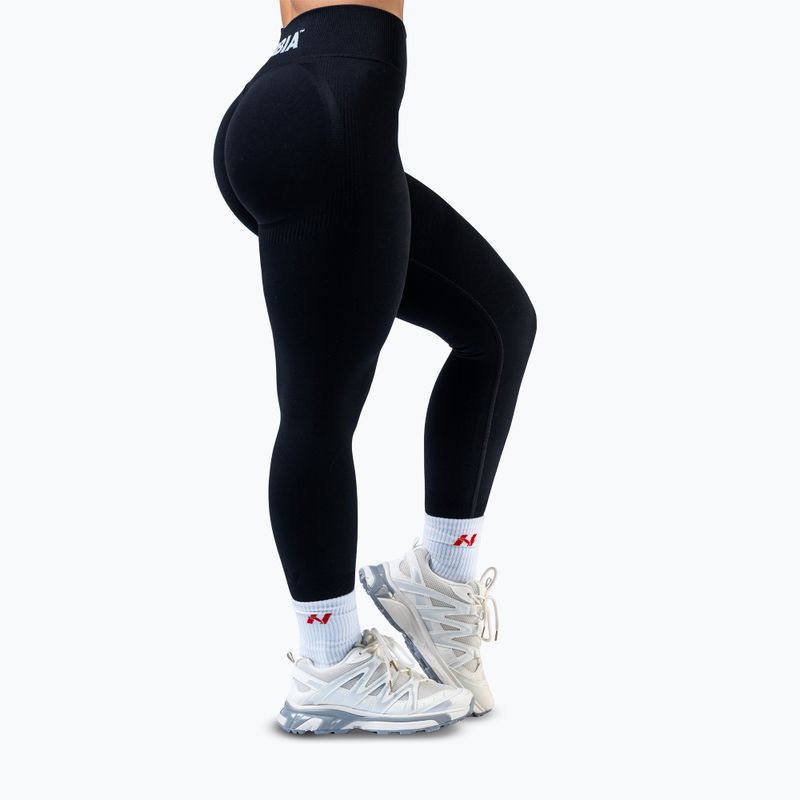 Leggings da allenamento donna NEBBIA Power neri 4
