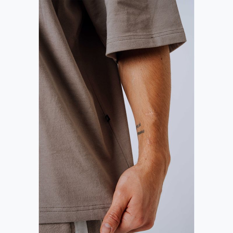 Maglia training da uomo NEBBIA Power Oversize light brown ash 9
